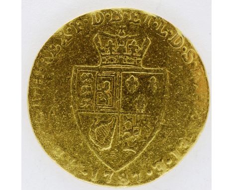 1787 Spade guinea of George III. P&amp;P Group 1 (£14+VAT for the first lot and £1+VAT for subsequent lots) 