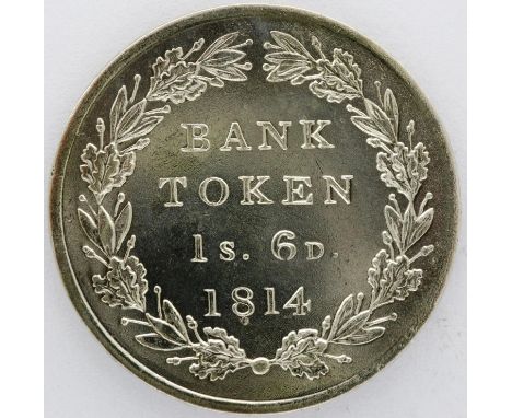 1814 silver eighteen pence Bank of England token of George III. P&amp;P Group 0 (£5+VAT for the first lot and £1+VAT for subs