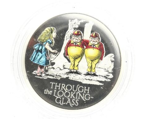 2021 silver proof collectors edition coin, Through the Looking Glass, boxed with certificate. P&amp;P Group 1 (£14+VAT for th