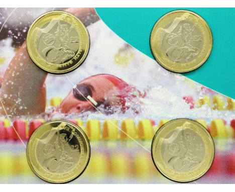 2002 Commonwealth Games Souvenir Coin Set of four £2 coins, in sleeve with certificate. P&amp;P Group 1 (£14+VAT for the firs