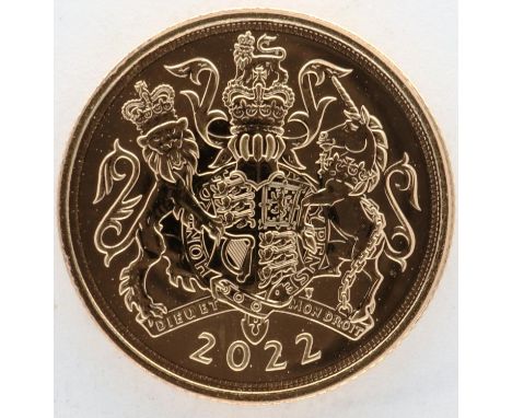 2022 full sovereign of Elizabeth II. P&amp;P Group 1 (£14+VAT for the first lot and £1+VAT for subsequent lots) 