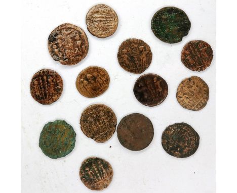 Roman coins, Roman Legionary soilder standing, various mints collection (14). P&amp;P Group 0 (£5+VAT for the first lot and £