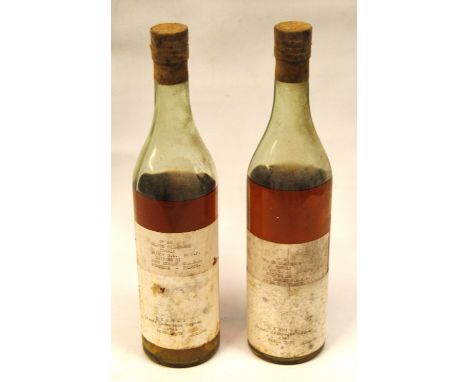 No. 20 Grand Champagne Cognac 1943, Shippers John Eshaw, two bottles.