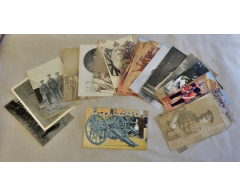 Royal Artillery - Good batch including RP mint photo's. WWI portrait cards etc (20)
