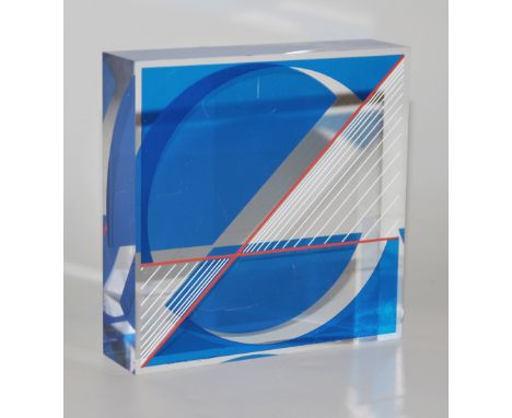 Friedrich Geiler, Konkret-konstruktivistische Acryl- Plastik , sign. MultipleFriedrich Geiler, *1946 Bühl /Baden - lebt und a