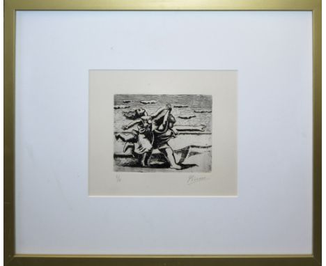 Pablo Picasso, nach, „Deux femmes courant sur la plage” (“La Course”), Radierung, ansprechend gerahmtPablo Picasso, nach, 188