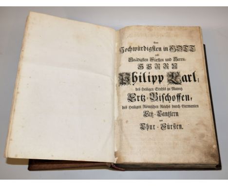 Catholische Mayntzische Bibel von 1740Catholische Mayntzische Bibel, das ist, Die gantze Heilige Schrifft Alten und Neuen Tes