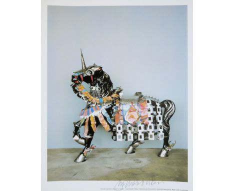 John Chamberlain, Pferd, 10 signierte Farboffsetlithographien, Mönchehaus-Museum GoslarJohn Chamberlain, 1927 Rochester, Indi