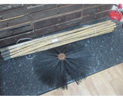 Chimney sweep and rods