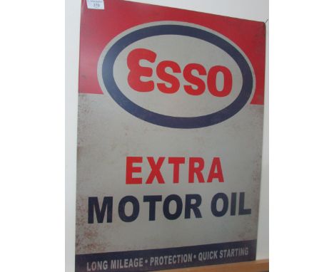 Large metal Esso sign