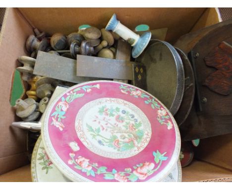 Various drawer knobs, tools etc