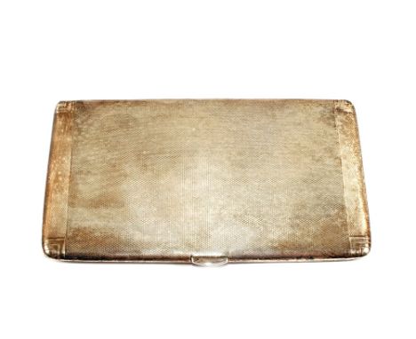 An engine turned Silver cigarette case, Birmingham 1939