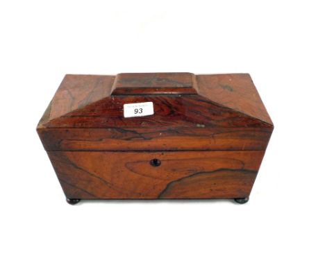 A 19th Century Rosewood tea caddy (for restoration)