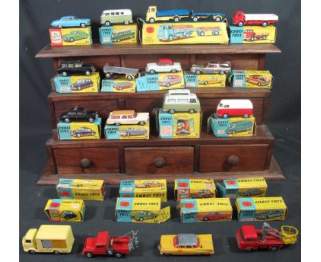 Large collection of vintage Corgi toys, mainly all in original boxes, various to include; Jaguar Mark X 238, Austin Taxi 418,