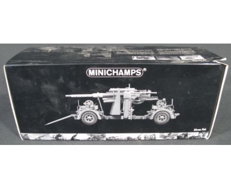Minichamps 1:35 scale 88mm flak in original box and packaging. 
(B.P. 24% incl. VAT) CONDITION REPORT: Appearing unused in or