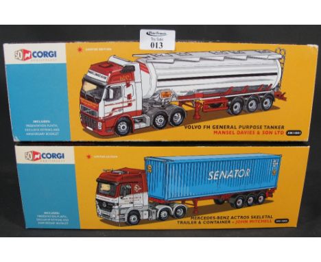 Corgi 50th Anniversary limited edition Volvo FH general purpose tanker Mansel Davies &amp; Son Ltd, AN14001, in original box.