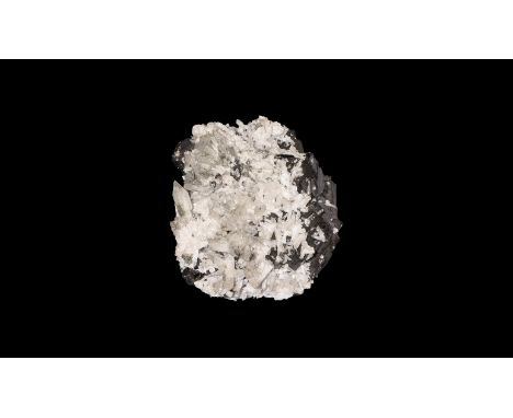 An unusually fine specimen of sphalerite and quartz, with large, well-formed sphalerite crystals covered with prismatic quart