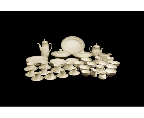 20th century AD. A porcelain Royal Doulton 'Berkshire' dinner service consisting of: six plates, six desert plates, six side 