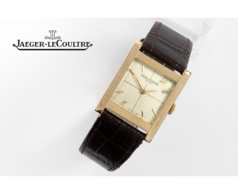 sixties' vintage Jaeger-LeCoultre marked wristwatch in yellow gold (18 carat) || JAEGER - LECOULTRE sixties' vintage polshorl