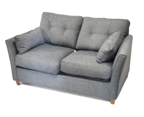 Modern two-seater sofa bed settee, 165cm wide  