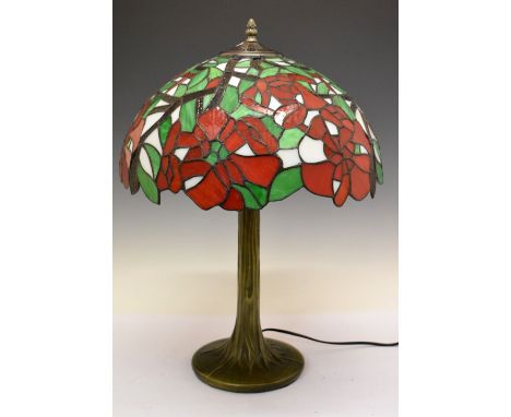 Modern Tiffany-style glass table lamp, 57.5cm high  
