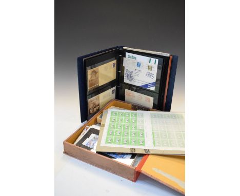 Collection of stamps and first day covers plus presentation packs circa 1960's-1980's, etc, together with an unused sheet of 