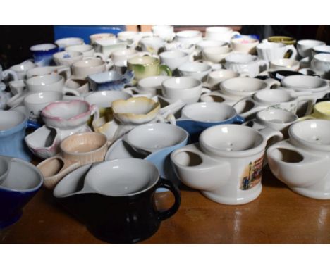 Large collection of early to mid 20th Century ceramic shaving mugs, makers to include; Masons, Crown Devon, James Kent, Wade,