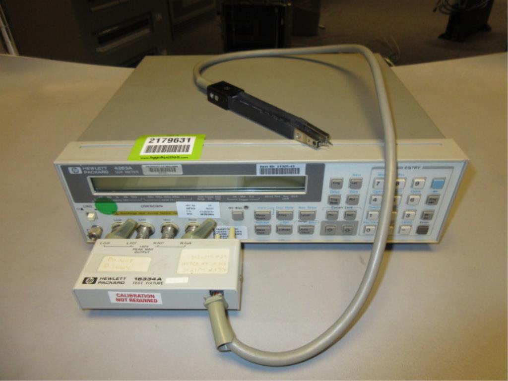 Hewlett Packard 4263A LCR Meter. LCR Meter, includes 16334A test
