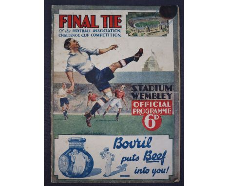 A 1932 FA Cup Final Programme  - Arsenal v Newcastle United played at the Empire Stadium, Wembley