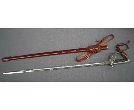 A George VI 1821 pattern Royal Artillery Officers' sword by Wilkinson Sword &amp; Co. (no. 68116), with nickel plated guard a