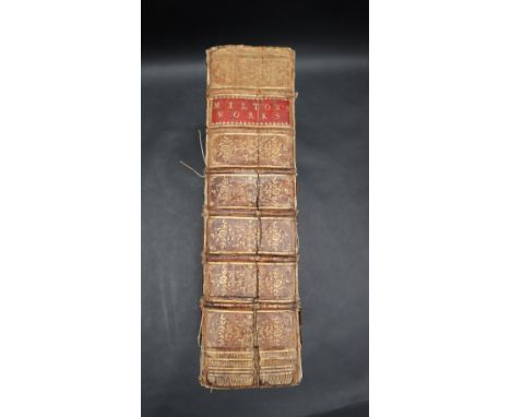 Milton (John) A Complete Collection of the Historical, Political and Miscellaneous Works, In Three Volumes, engraved portrait