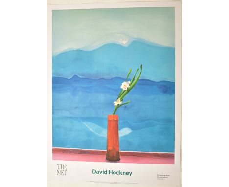 David Hockney (British, b. 1937) - A contemporary offset lithograph exhibition poster from The Metropolitan Museum, New York.