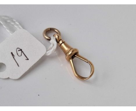 A antique swivel dog clip 15ct gold 2.6 gms