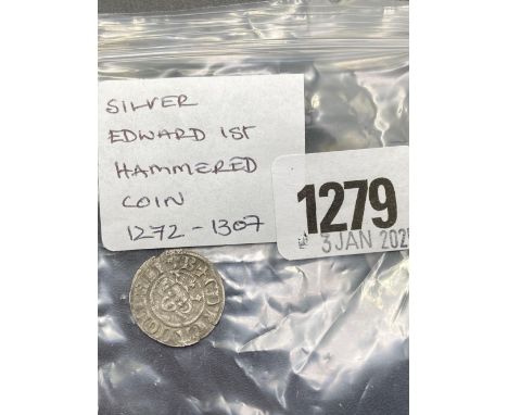 Silver Edward I hammered coin 1272-1307