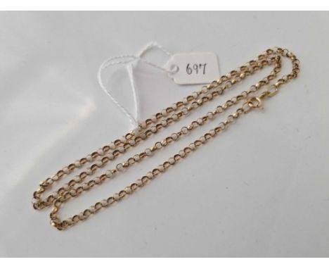 A neck chain 9ct 19 inch 5.1 gms  