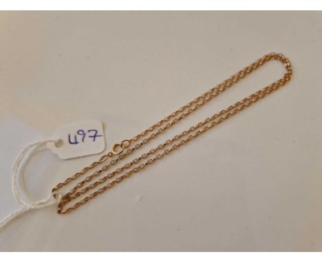 A fancy neck chain 9ct 19 inch 3.1 gms