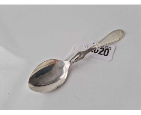 A honey spoon, Sheffield 1893 by R&amp;B