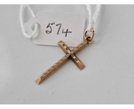 A cross pendant 9ct 1.3 gms