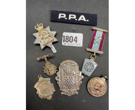 Various silver &amp; other badges