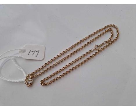 A belcher link neck chain 9ct 15 inch