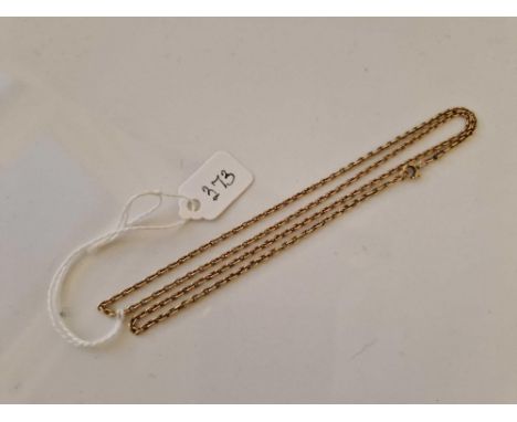 A ANTIQUE NECK CHAIN 12CT GOLD 19 INCH 5.8 GMS