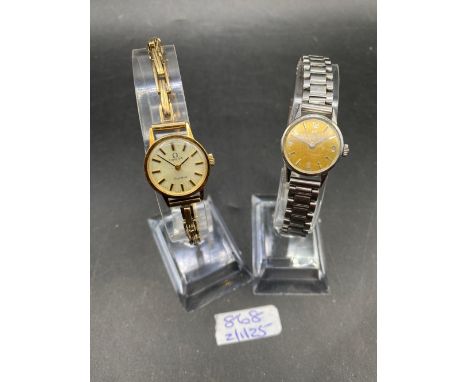 Two OMEGA ladies wrist watches