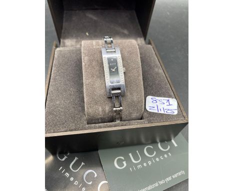 A cased ladies GUCCI dress watch