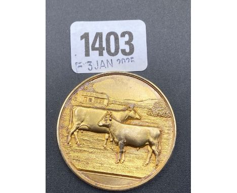 Silver gilt medal 1939, 46g