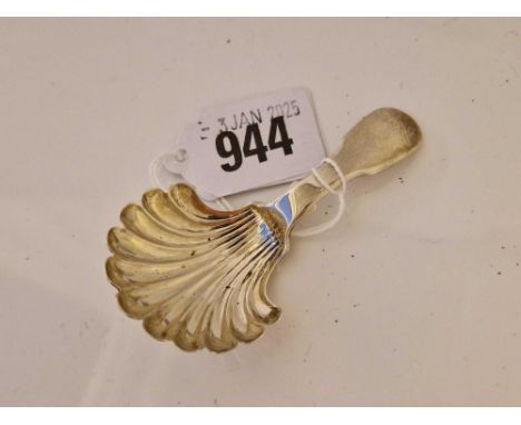 Newcastle caddy spoon with shell bowl . 1811 By T W