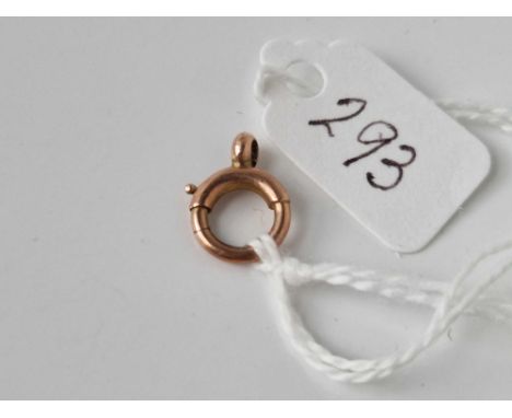 A bolt ring clasp 9ct