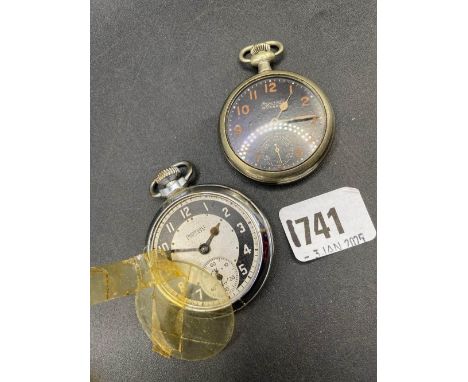 An Ingersoll USA water buff Military type pocket watch + Ingersoll Triumph pocket watch