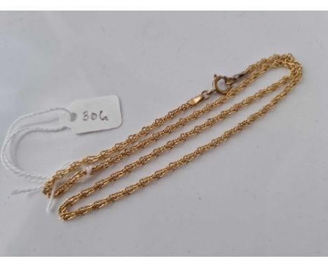 A fancy link neck chain 9ct 18 inch 4.2 gms