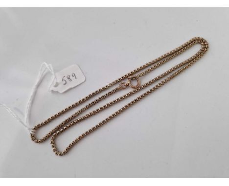 A fancy antique neck chain 9ct 20 inch 8.6 gms