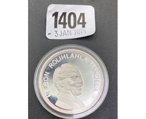 Silver 1oz Mandela medal 1999